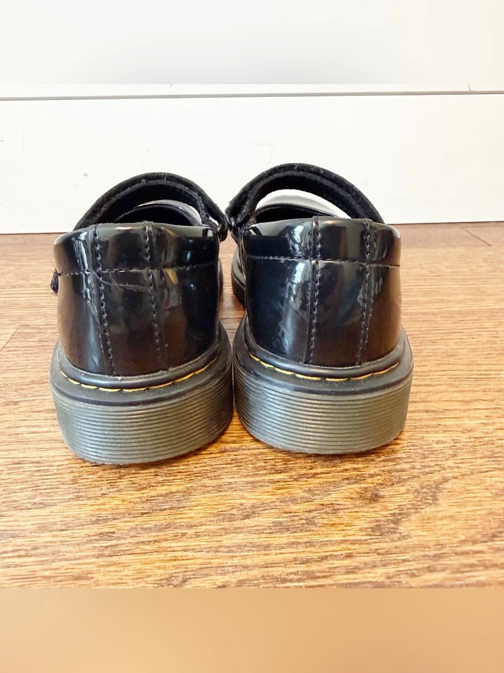 Dr. Martens | Kids Maccy Patent Leather Mary Jane Shoes - Black Size 4